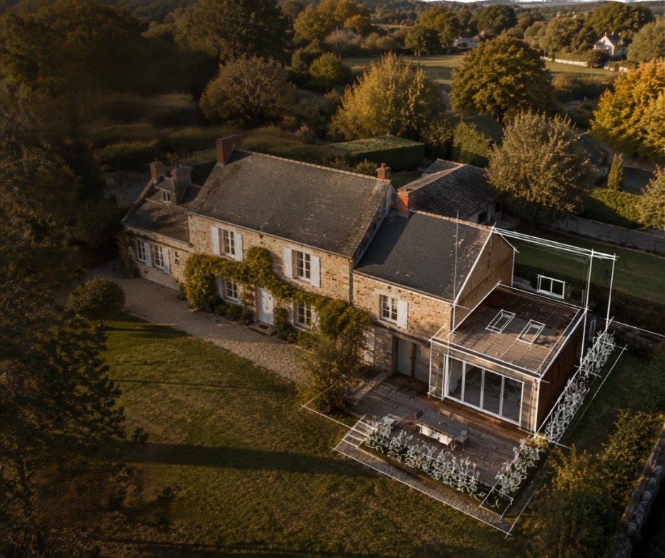 Projet de rénovation et d’extension d’une maison accompagné par TFL Maîtrise d’œuvre à Angers